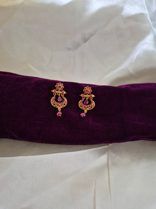 AD Stone Ruby Pink Balis