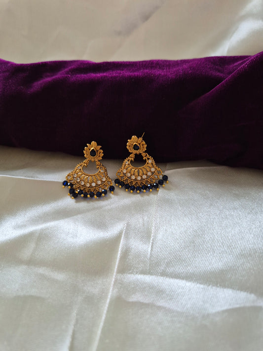 AD Stone Chandbali Earrings