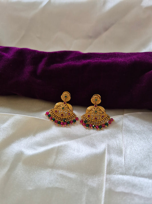 Lightweight Kemp Chandbali Earrings