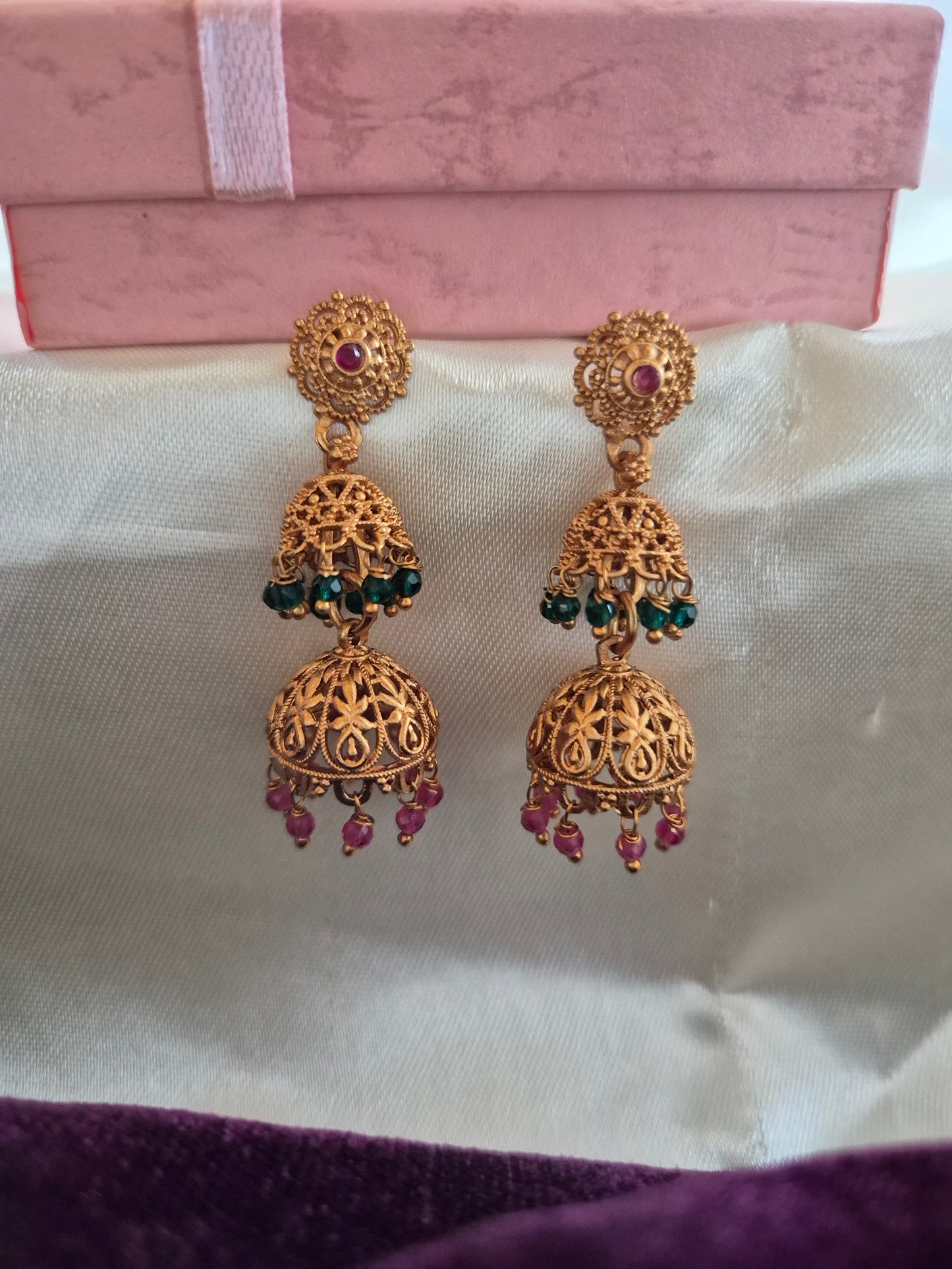 Double Layer Jhumkas
