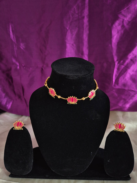 Lotus Flower Choker
