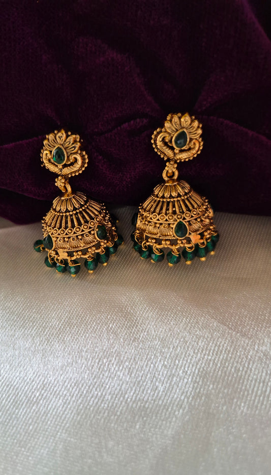 Simple Kemp Jhumkas